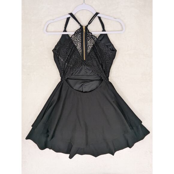 Honey and Rosie Black Party Cocktail Mini Dress Size Small - Picture 3 of 8